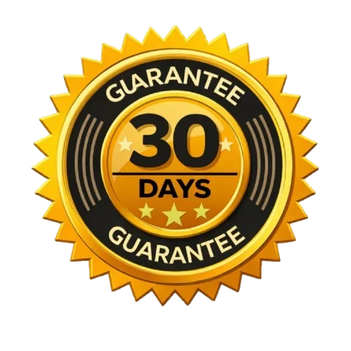 30-day money-back guarantee seal